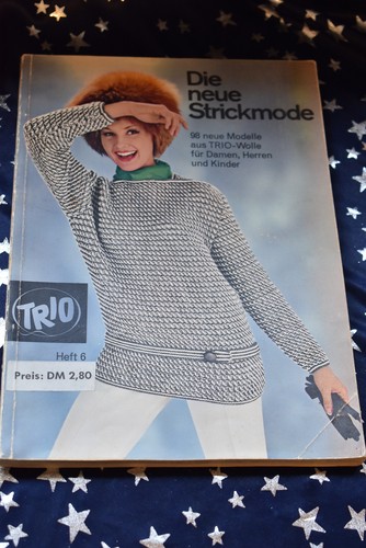Vintage strickheft trio die - vintage, strickheft,