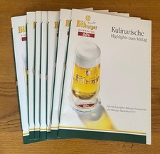 7x Bitburger Alkoholfrei 0,0 % „vom Fass“ – Speisekarten aus Karton – unbenutzt