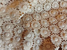 Spitzenstoff beige Baumwplle