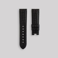 Panerai Black Matt Leather alligator 22/20mm watch strap #663