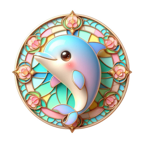 Xxl 30x30 car sticker dolphin - 30x30,