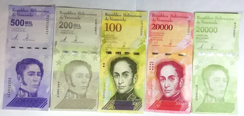 Banknoten venezuela bolivares - venezuela,,