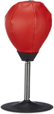 Relaxdays 10022328 Punchingball Tisch, Boxbirne Schreibtisch, Büro Punching Ball