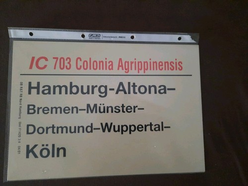 Zuglaufschild zls intercity - zls,