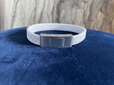 Energetix Magnetschmuck Armband 1315 L weiß Leder 