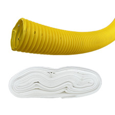 Drainagerohr DN100 DN50 gelocht mit geovlies Filterschlauch Drainagevlies PVC