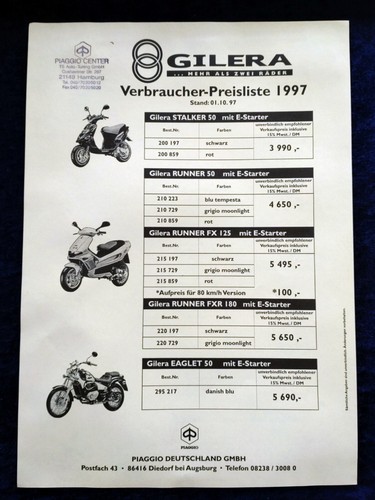 Gilera stalker runner eaglet - gilera,