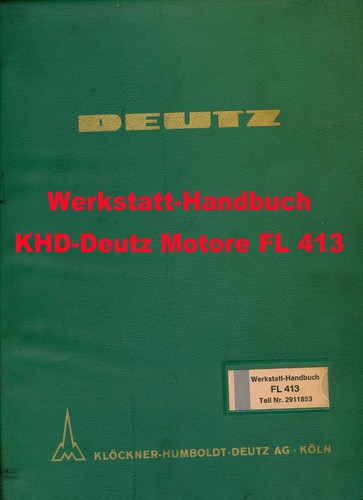 Werkstatt handbuch khd deutz - werkstatt-handbuch, khd-deutz