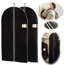 Reise Kleidersack Kleiderschutzhülle Set Kleiderhülle Schwarz Vlies Atmungsaktiv