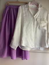 ZARA Bluse & H&M Rock Gr. M 38
