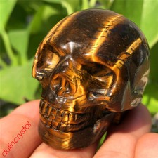 2'' Natural Tiger eye skull