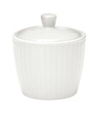 B-Ware % GreenGate Zuckerdose Alice white Zuckertopf Porzellan Vintage Landhaus