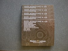 5 Stk Maurice Lacroix  Instruktion Montre mecanique Phase de Lune