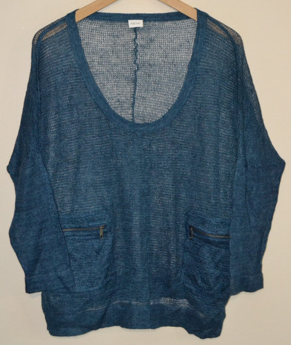 Womens blue knitted poetry - womens,