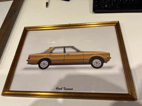 Kunstdruck zeichnung ford - kunstdruck,