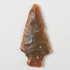 7,3cm Feuerstein Pfeilspitze
