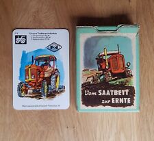 DDR Kartenspiel Vom Saatbett zur Ernte Quartett Forkel Traktoren Landmaschinen