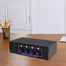 4-Wege-AV-Schalter, RCA-Umschalter für Spielekonsolen, CD-Player,