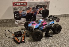 RC Arrma KRATON 6S V6 4X4 BLX Brushless 1:8 Speed MT RTR, Blau/Pink