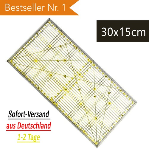 Schneiderlineal 15 cm - x,
