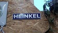 Heinkel Schild Oldtimer Werkstatt Voll Aluminium