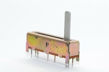 ALPS Stereo-Regler / Fader Typ 100KZX2, 100 kOhm log., Schiebeweg 36 mm, NOS