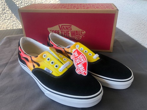 Vans skate sneakers flames