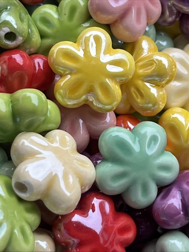 Porzellan keramik perlen blume - perlen,