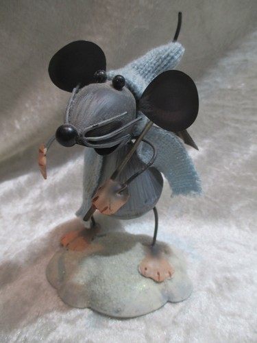 Maus deko metall wolle - deko,