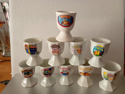 Zehn vintage eierbecher - zehn,