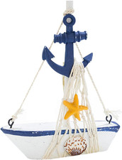 Maritime Holz Segelboot