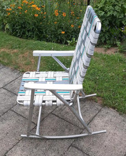 Schaukelstuhl Camping, faltbar, leicht, Oldtimer vintage