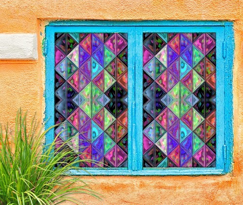 Dreieck muster fenster - 3d,