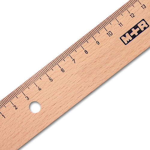 Holzlineal buche cm - holzlineal, 50
