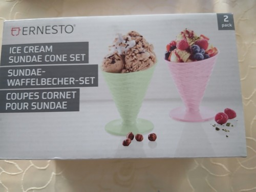 Eisbecher pastell stück - eisbecher,
