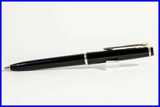 1961 MADE MONTBLANC No. 38 Kugelschreiber Hebel Mechanismus Clip / SCHWARZ & GOLD 