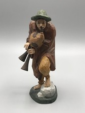 Alte Holz Krippenfigur Hirte