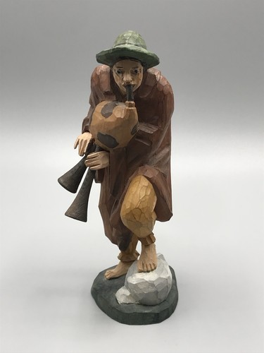 Alte holz krippenfigur - alte, hirte