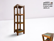 Boatwood by WMK I Nachhaltiges schmales und hohes Regal I handgefertigtes Unikat