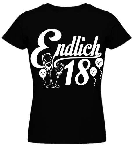 Shirt prinzessin endlich 18 - endlich,