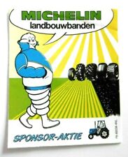 Werbe-Aufkleber Michelin Landbouwbanden Reifen Traktor Landwirtschaft BIB 80er