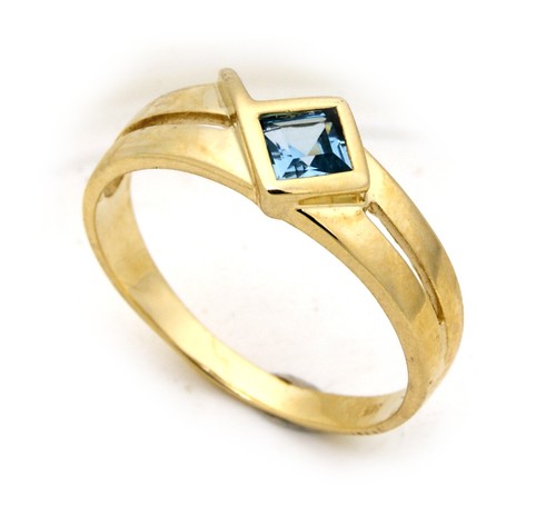 Damen ring echt gold 585 - echt, topas