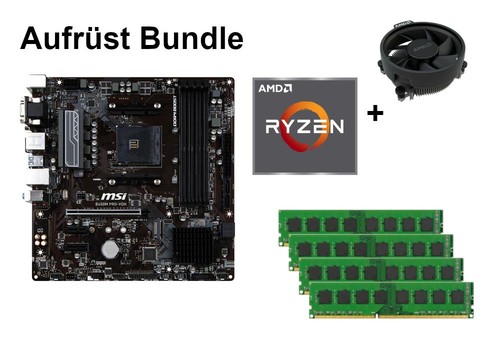 Bundle msi b450m pro - b450m, amd
