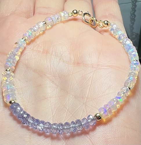 Armband weißer welo opal - weißer,