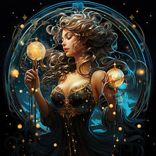 Wandbild Wassermann Frau