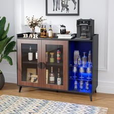 LED Wine Bar Cabinet Storage