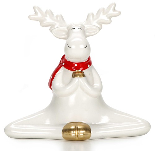 Yoga elch weihnachtsdekoration - yoga,