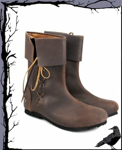 Mittelalter stulpenstiefel aus - stulpenstiefel,