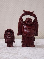 2 x Lachender Buddha Figur