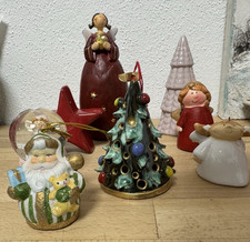 Weihnachten Deko 8 Teile Engel Stern Schneekugel Glocke Tanne Weihnachtsmann